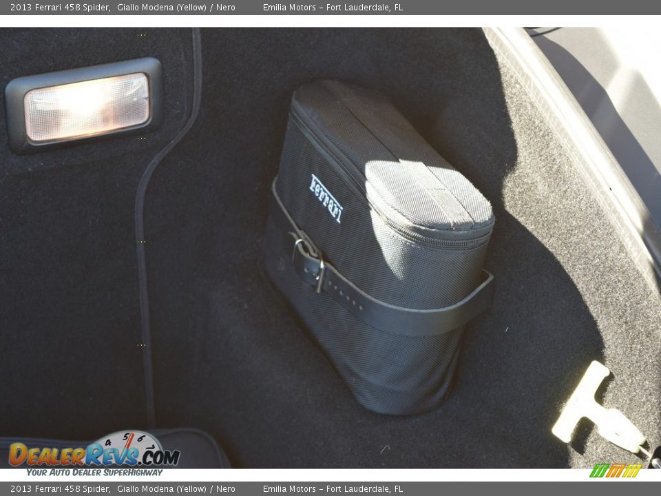 2013 Ferrari 458 Spider Giallo Modena (Yellow) / Nero Photo #63