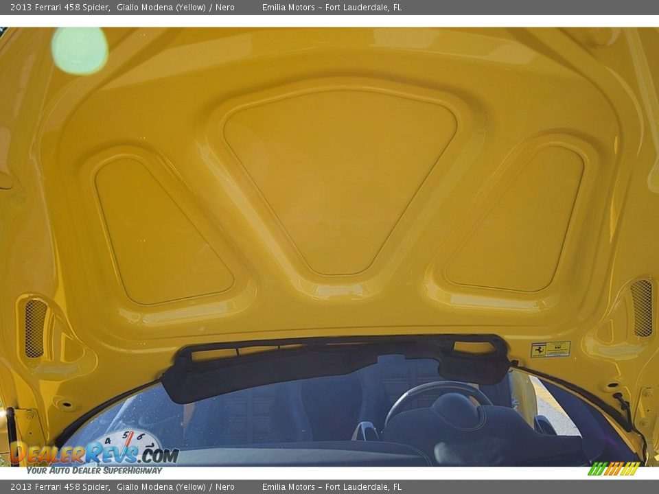 2013 Ferrari 458 Spider Giallo Modena (Yellow) / Nero Photo #67