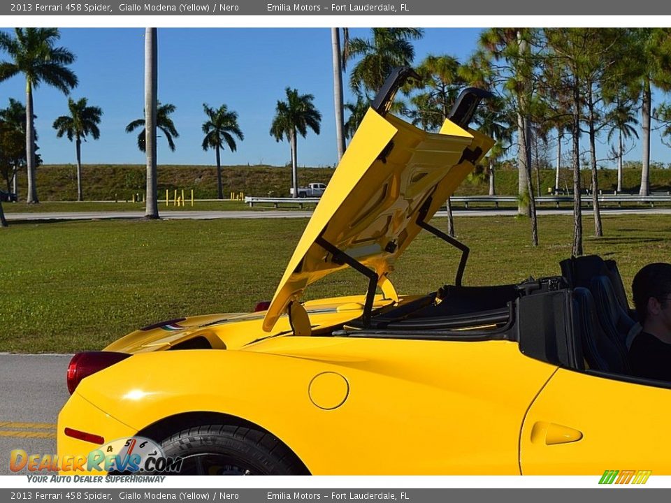 2013 Ferrari 458 Spider Giallo Modena (Yellow) / Nero Photo #68