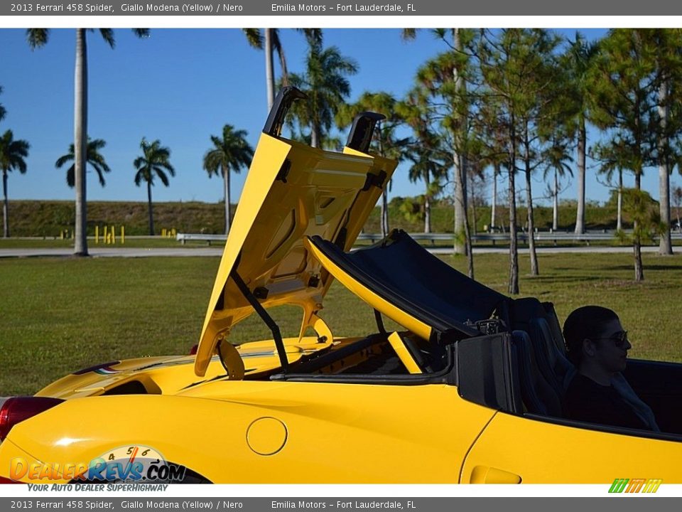 2013 Ferrari 458 Spider Giallo Modena (Yellow) / Nero Photo #69