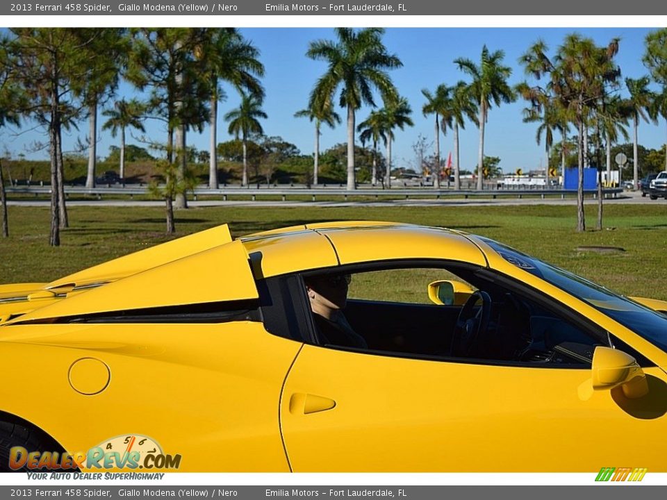 2013 Ferrari 458 Spider Giallo Modena (Yellow) / Nero Photo #71