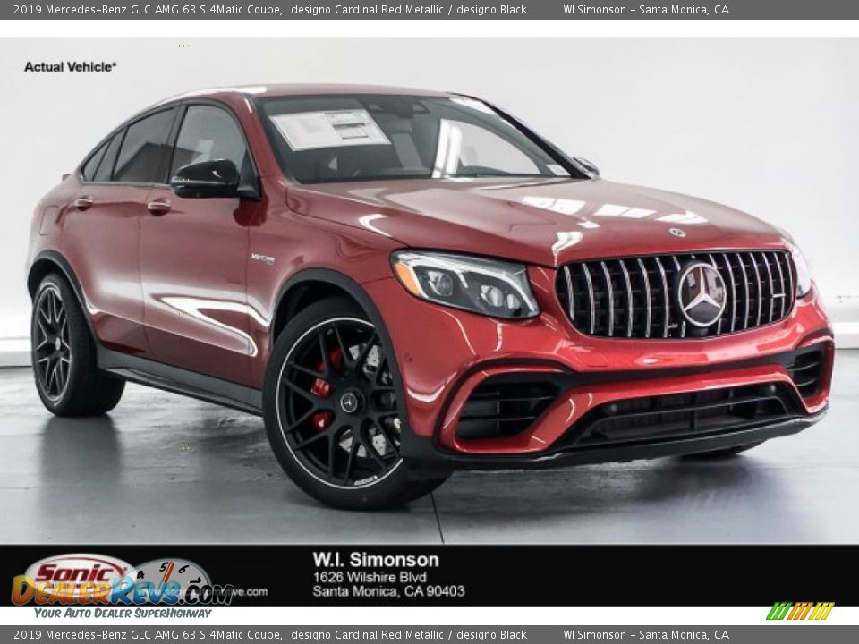 2019 Mercedes-Benz GLC AMG 63 S 4Matic Coupe designo Cardinal Red Metallic / designo Black Photo #1