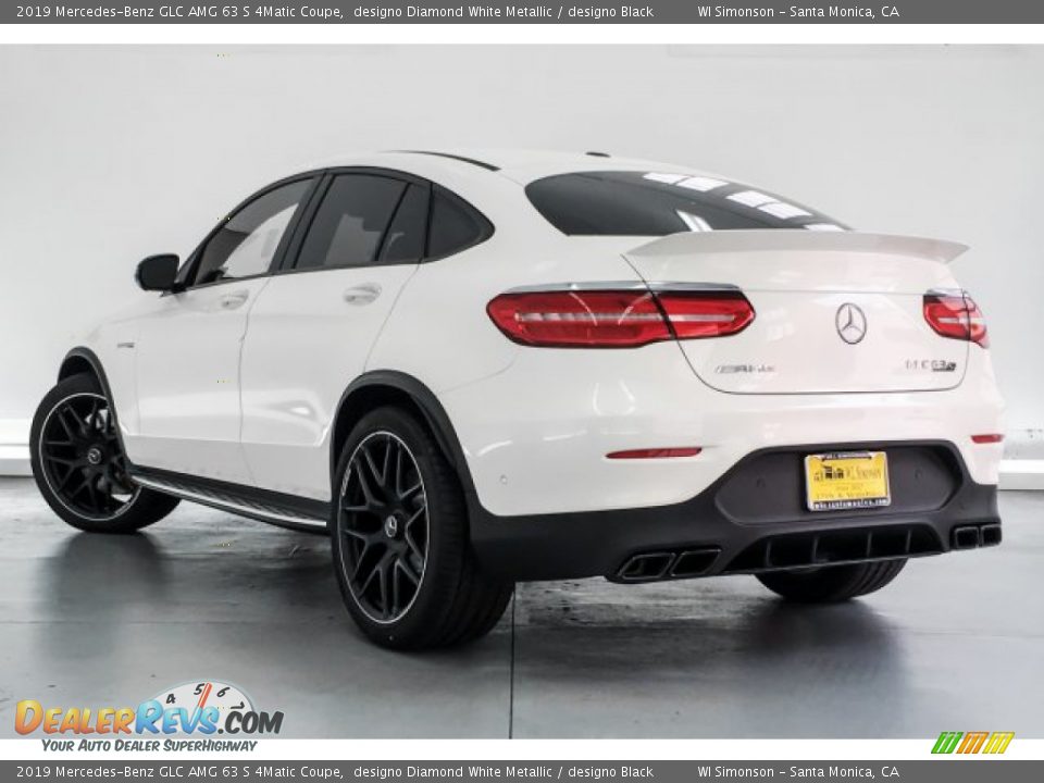 2019 Mercedes-Benz GLC AMG 63 S 4Matic Coupe designo Diamond White Metallic / designo Black Photo #2