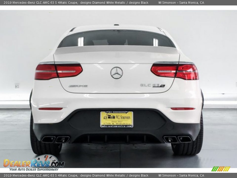 2019 Mercedes-Benz GLC AMG 63 S 4Matic Coupe designo Diamond White Metallic / designo Black Photo #3