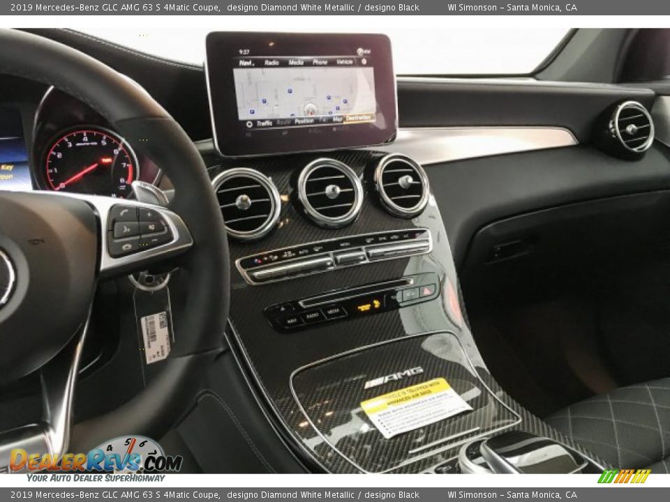 2019 Mercedes-Benz GLC AMG 63 S 4Matic Coupe designo Diamond White Metallic / designo Black Photo #6