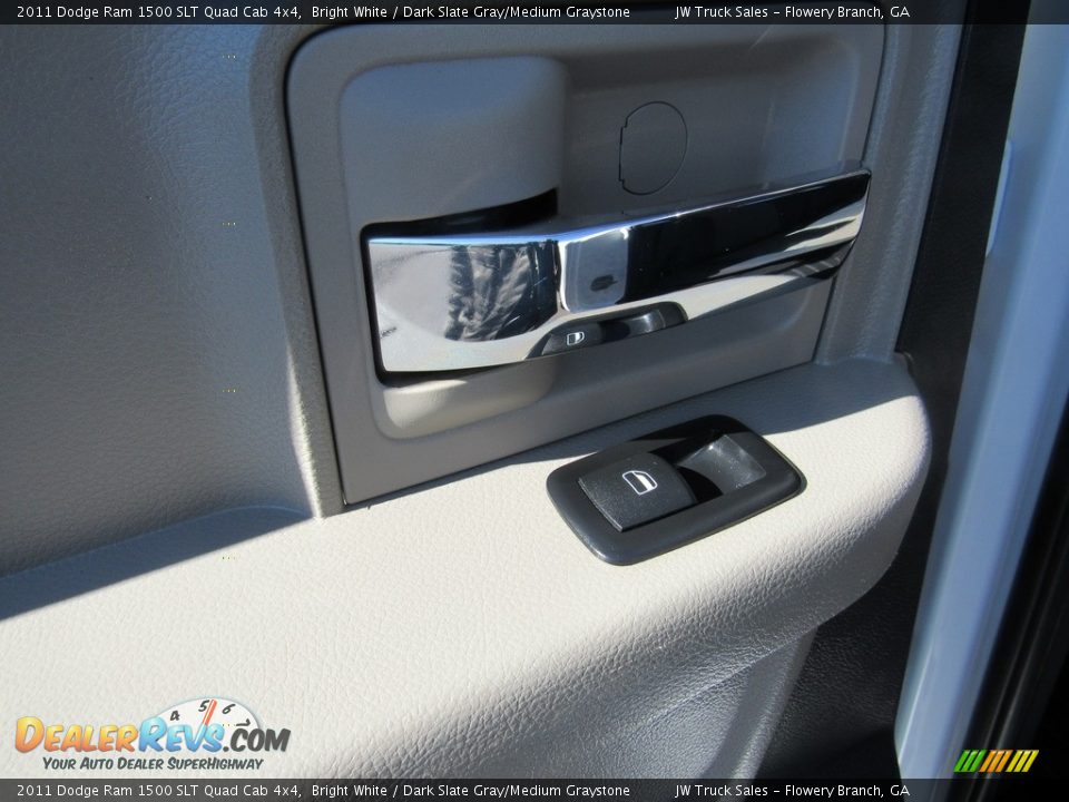 2011 Dodge Ram 1500 SLT Quad Cab 4x4 Bright White / Dark Slate Gray/Medium Graystone Photo #26