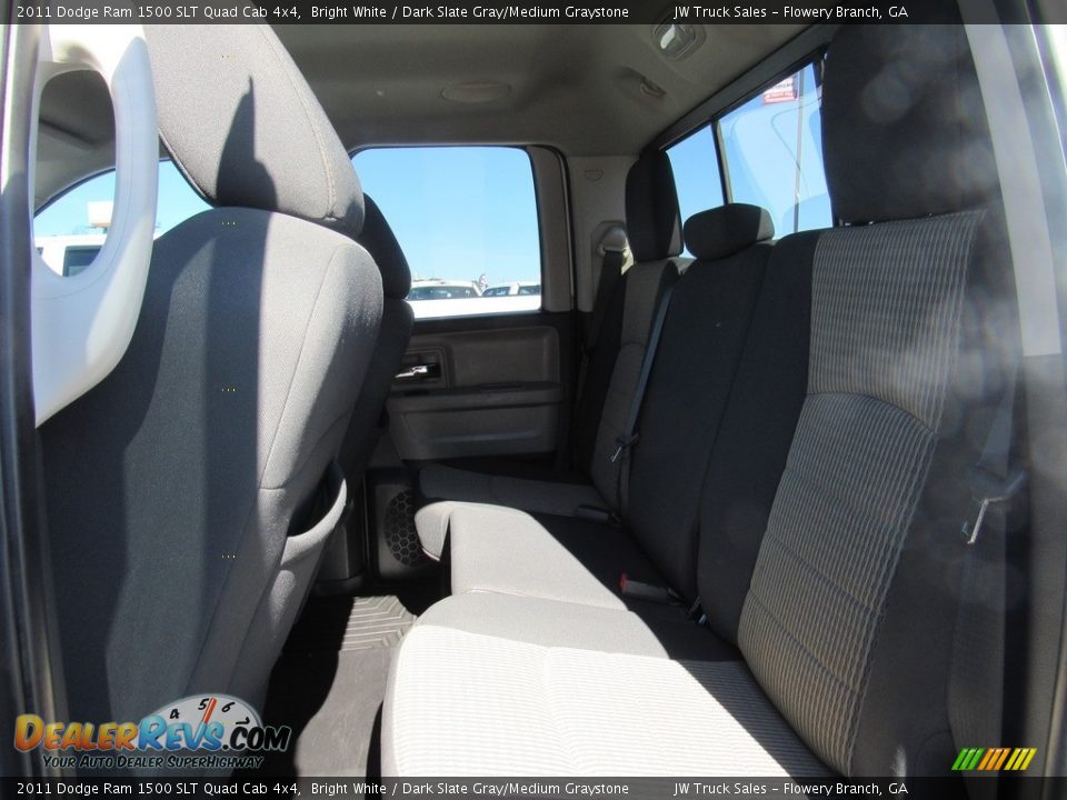 2011 Dodge Ram 1500 SLT Quad Cab 4x4 Bright White / Dark Slate Gray/Medium Graystone Photo #27