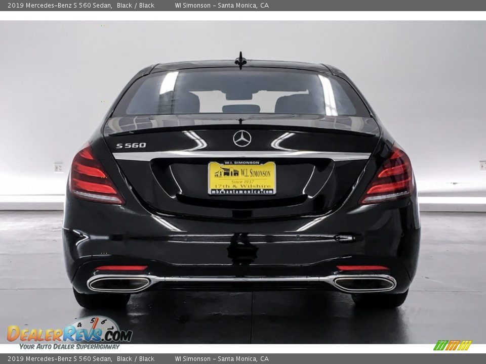 2019 Mercedes-Benz S 560 Sedan Black / Black Photo #3