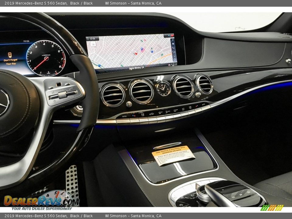 2019 Mercedes-Benz S 560 Sedan Black / Black Photo #6