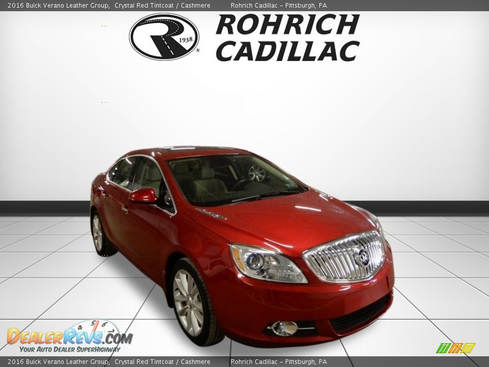2016 Buick Verano Leather Group Crystal Red Tintcoat / Cashmere Photo #7
