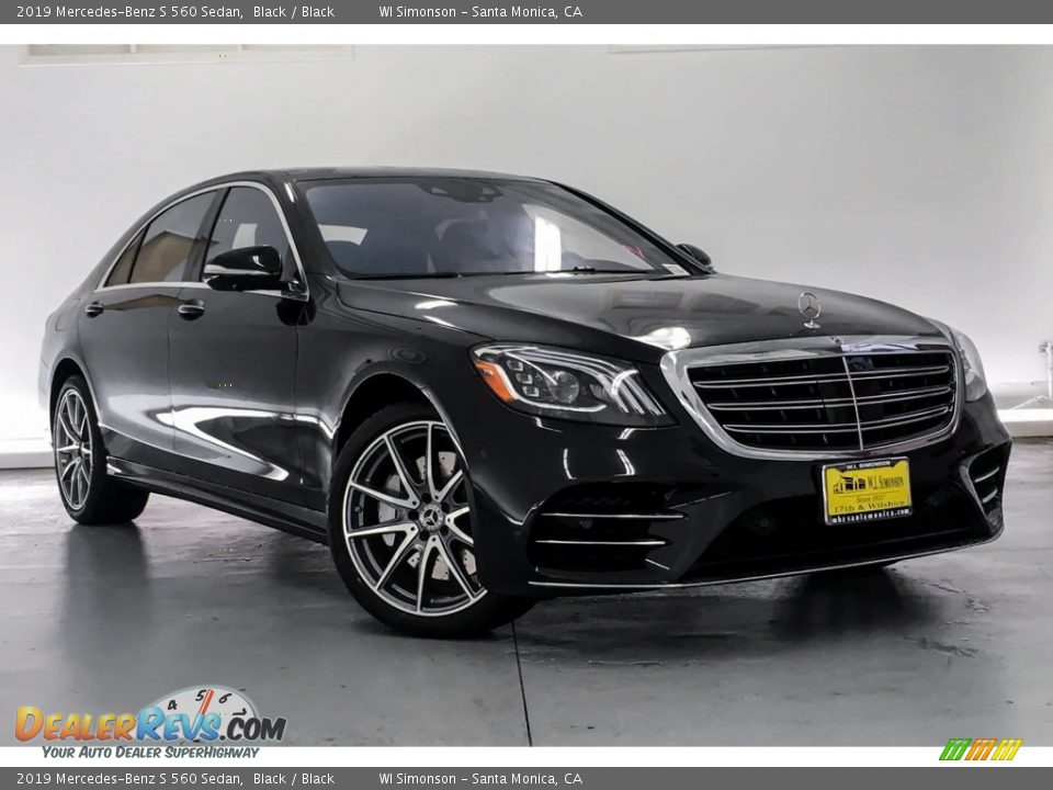2019 Mercedes-Benz S 560 Sedan Black / Black Photo #12
