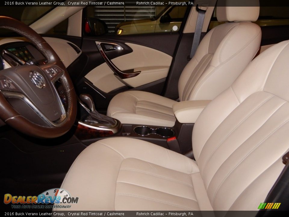 2016 Buick Verano Leather Group Crystal Red Tintcoat / Cashmere Photo #11