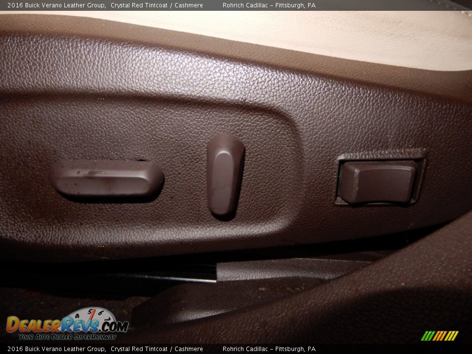 2016 Buick Verano Leather Group Crystal Red Tintcoat / Cashmere Photo #18