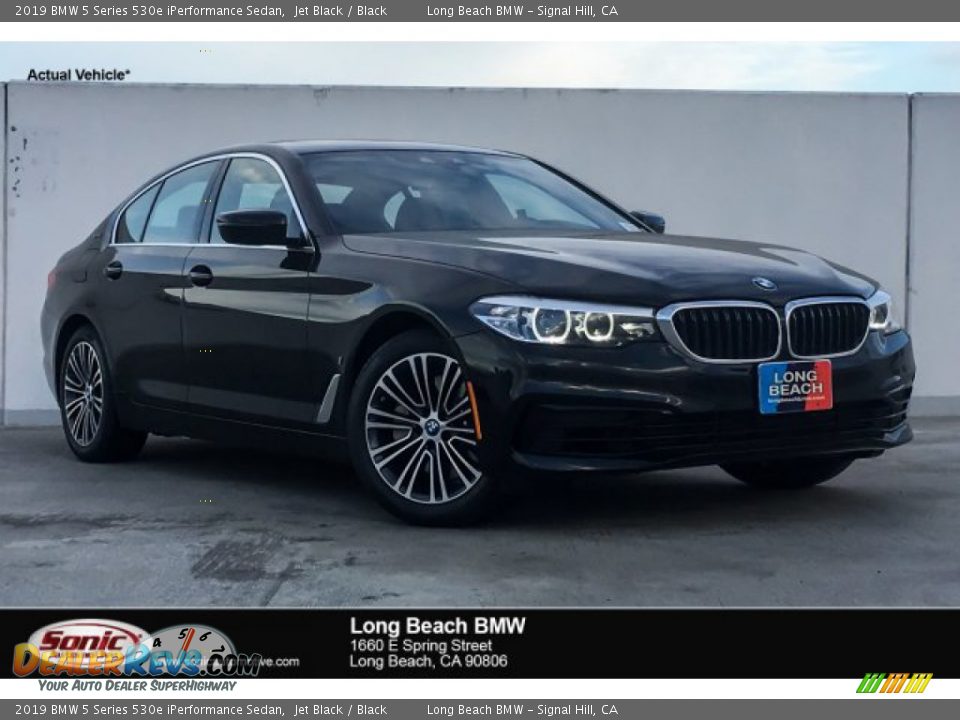 2019 BMW 5 Series 530e iPerformance Sedan Jet Black / Black Photo #1