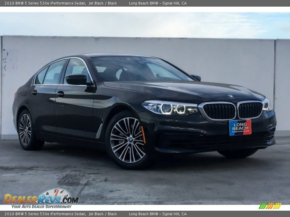 2019 BMW 5 Series 530e iPerformance Sedan Jet Black / Black Photo #12
