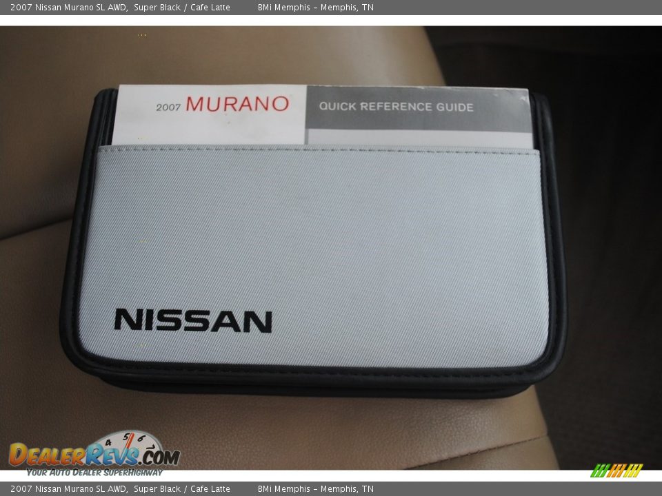 2007 Nissan Murano SL AWD Super Black / Cafe Latte Photo #25