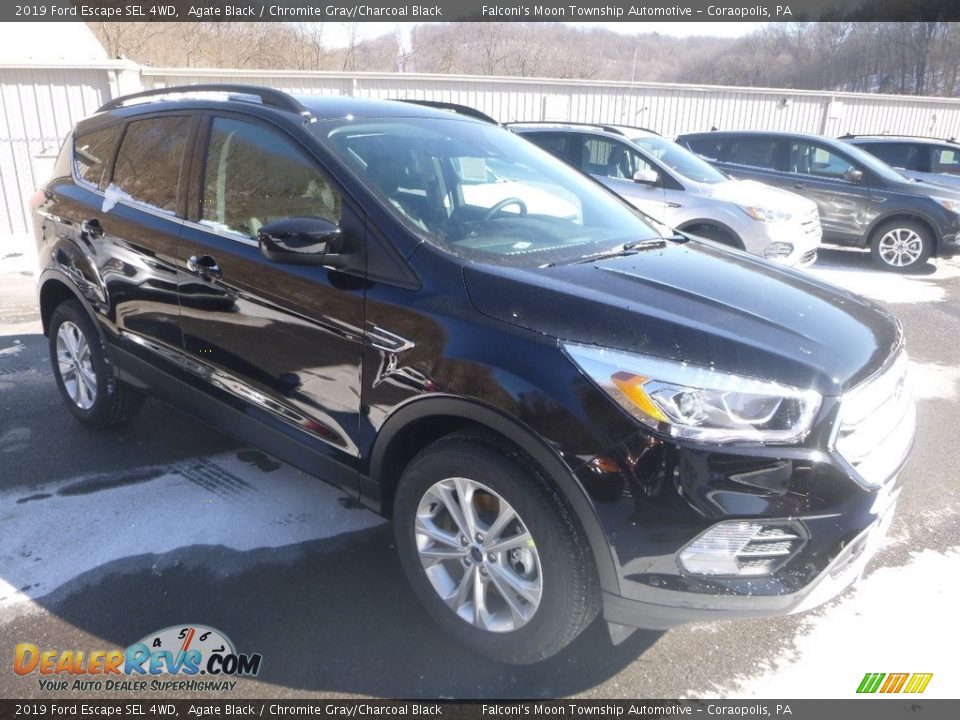 2019 Ford Escape SEL 4WD Agate Black / Chromite Gray/Charcoal Black Photo #3