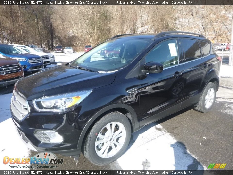 2019 Ford Escape SEL 4WD Agate Black / Chromite Gray/Charcoal Black Photo #5