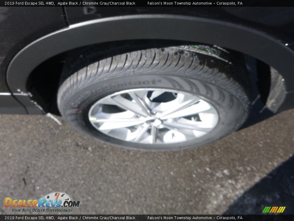 2019 Ford Escape SEL 4WD Agate Black / Chromite Gray/Charcoal Black Photo #7