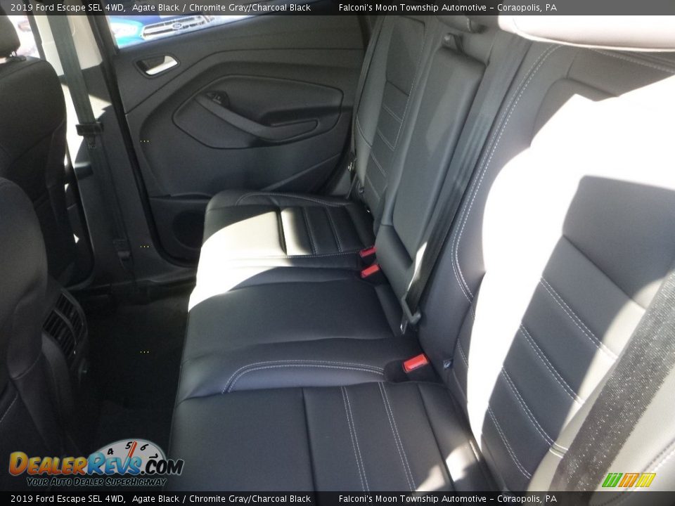 2019 Ford Escape SEL 4WD Agate Black / Chromite Gray/Charcoal Black Photo #8