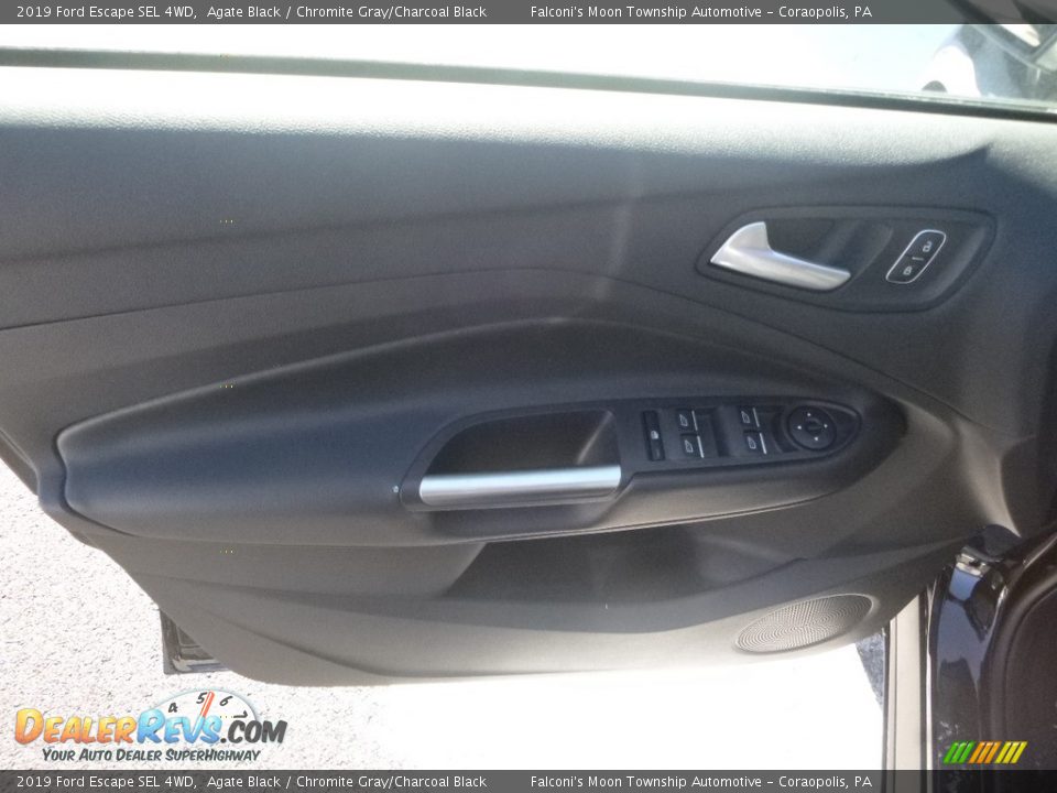2019 Ford Escape SEL 4WD Agate Black / Chromite Gray/Charcoal Black Photo #11