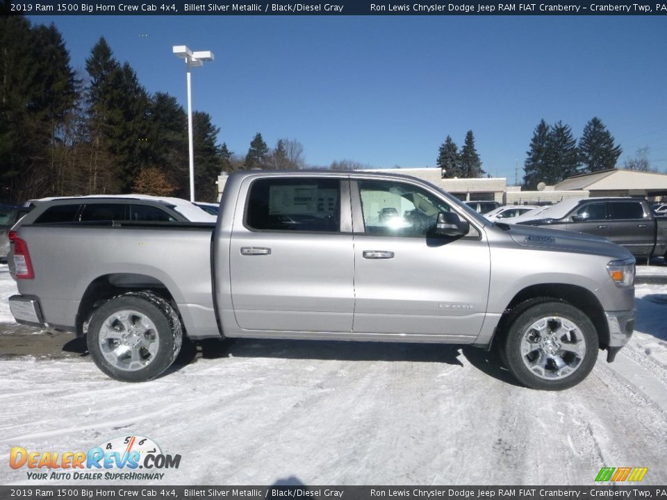 2019 Ram 1500 Big Horn Crew Cab 4x4 Billett Silver Metallic / Black/Diesel Gray Photo #5