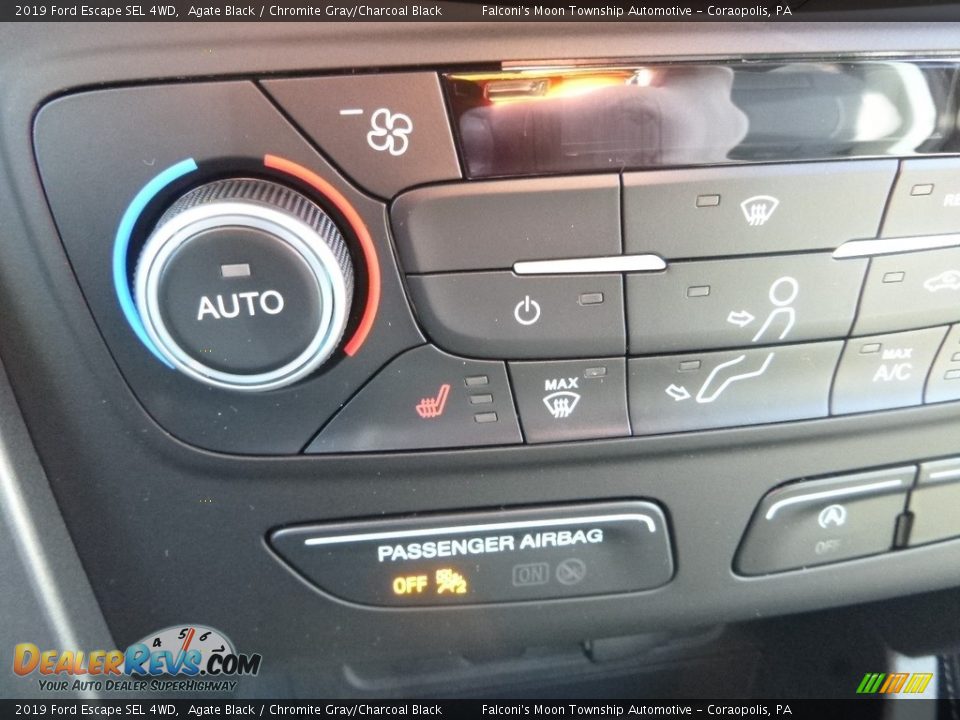 2019 Ford Escape SEL 4WD Agate Black / Chromite Gray/Charcoal Black Photo #15