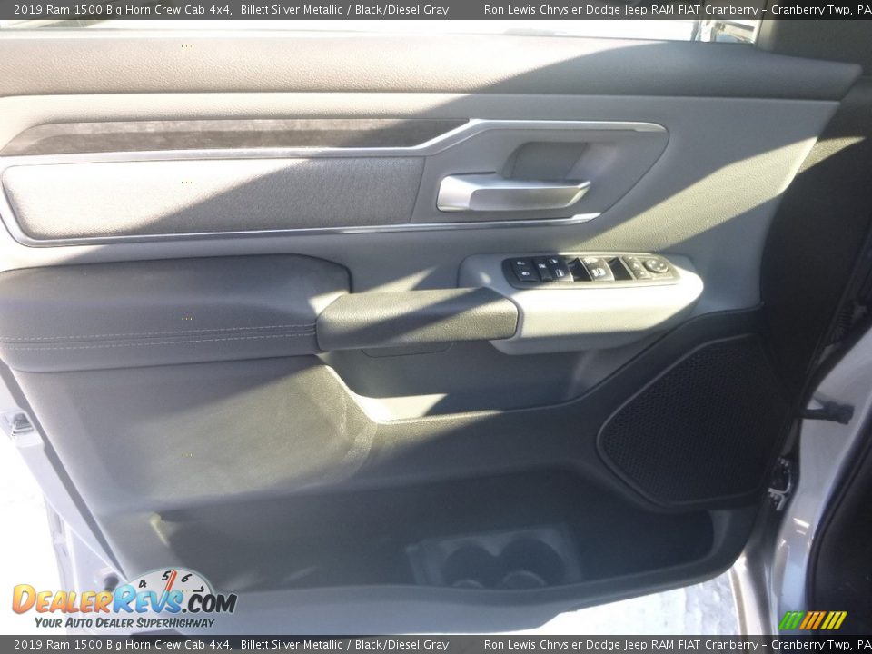2019 Ram 1500 Big Horn Crew Cab 4x4 Billett Silver Metallic / Black/Diesel Gray Photo #12