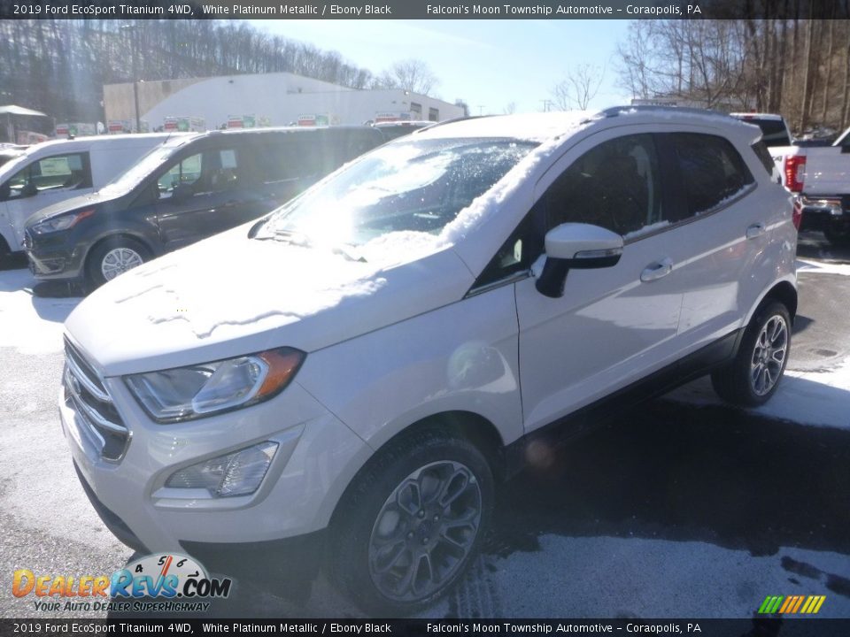 2019 Ford EcoSport Titanium 4WD White Platinum Metallic / Ebony Black Photo #5