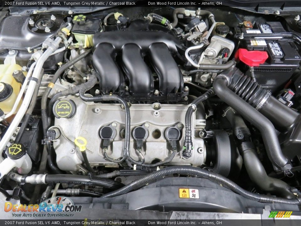 2007 Ford Fusion SEL V6 AWD Tungsten Grey Metallic / Charcoal Black Photo #8