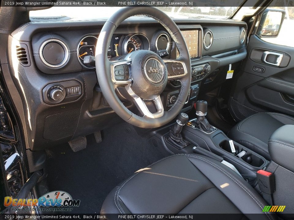2019 Jeep Wrangler Unlimited Sahara 4x4 Black / Black Photo #7