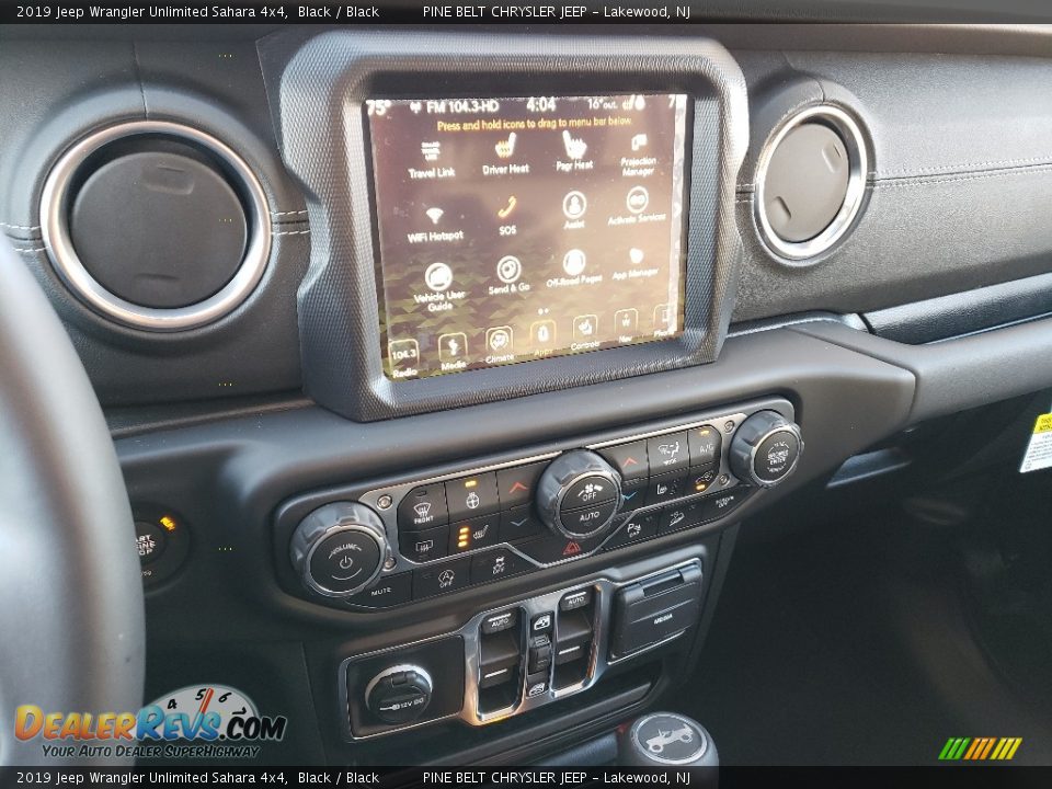 2019 Jeep Wrangler Unlimited Sahara 4x4 Black / Black Photo #10