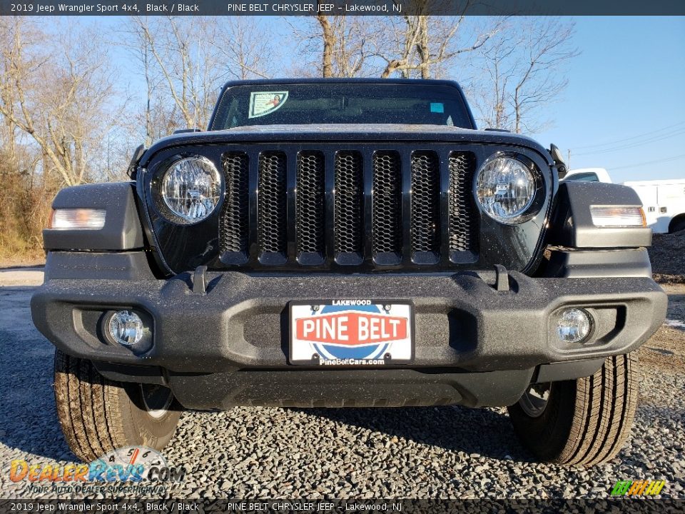 2019 Jeep Wrangler Sport 4x4 Black / Black Photo #2