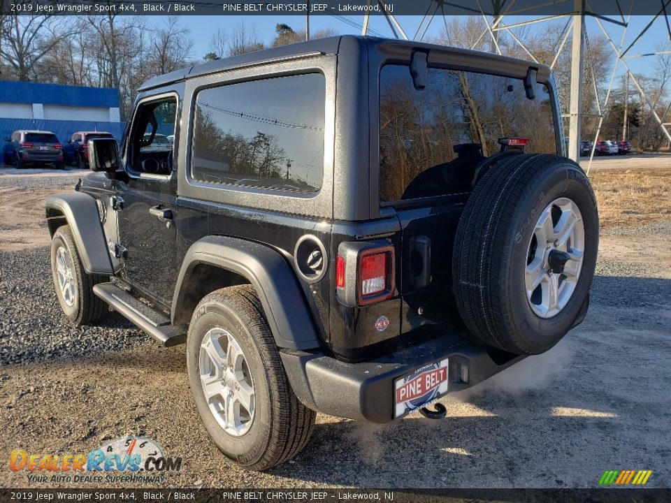 2019 Jeep Wrangler Sport 4x4 Black / Black Photo #4