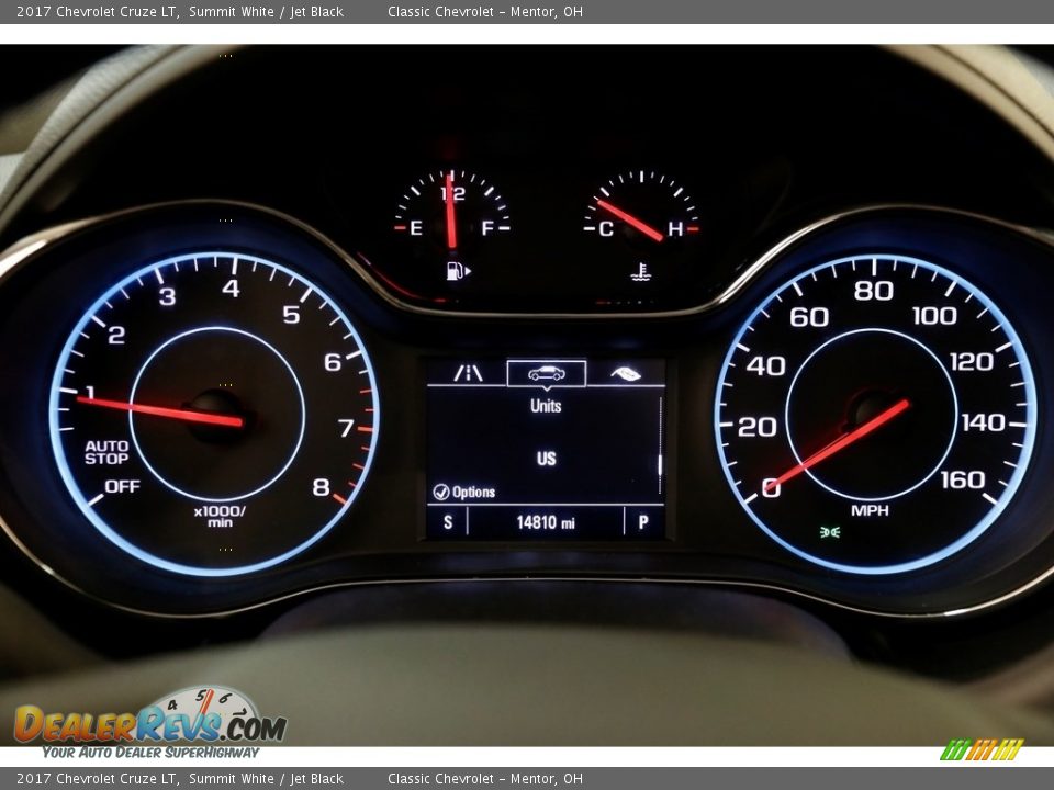 2017 Chevrolet Cruze LT Summit White / Jet Black Photo #8