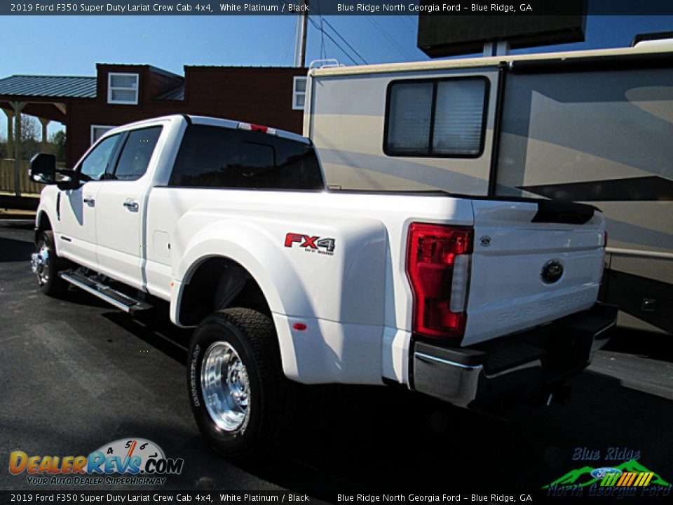 2019 Ford F350 Super Duty Lariat Crew Cab 4x4 White Platinum / Black Photo #4