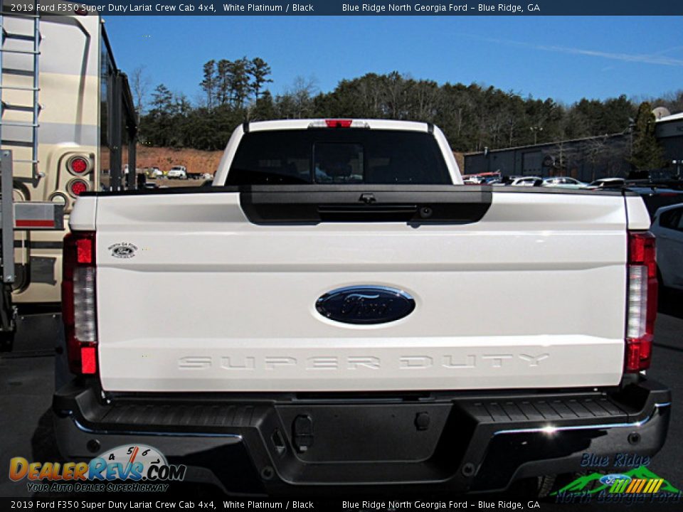 2019 Ford F350 Super Duty Lariat Crew Cab 4x4 White Platinum / Black Photo #5