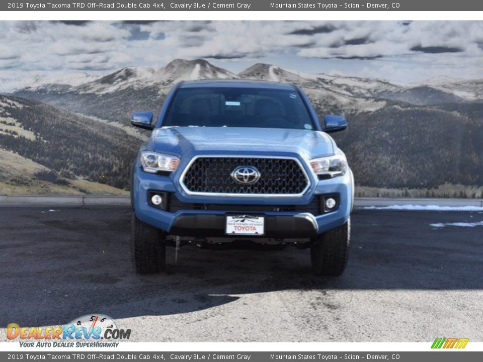 2019 Toyota Tacoma TRD Off-Road Double Cab 4x4 Cavalry Blue / Cement Gray Photo #2