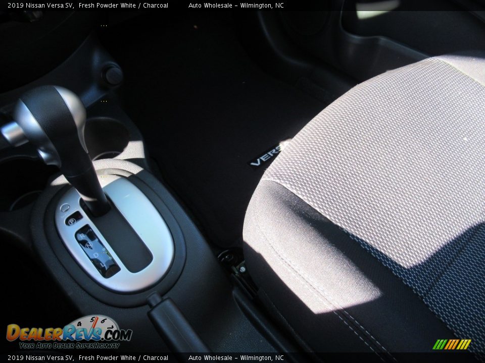 2019 Nissan Versa SV Fresh Powder White / Charcoal Photo #19