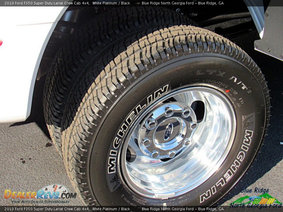 2019 Ford F350 Super Duty Lariat Crew Cab 4x4 White Platinum / Black Photo #10
