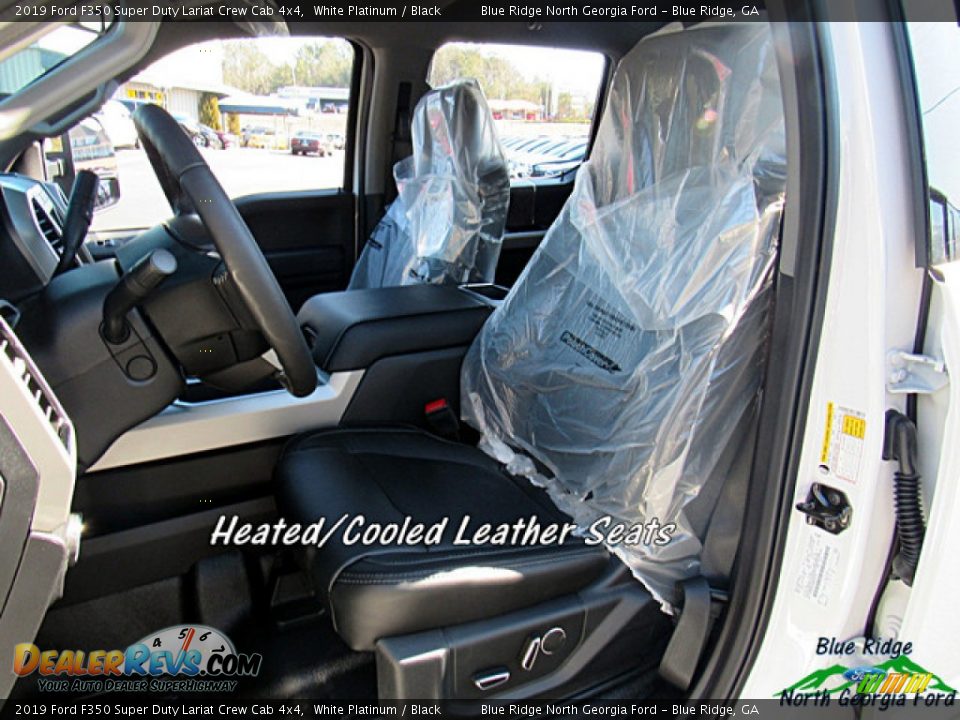 2019 Ford F350 Super Duty Lariat Crew Cab 4x4 White Platinum / Black Photo #11