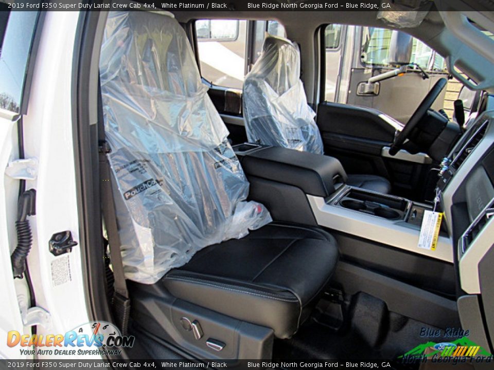 2019 Ford F350 Super Duty Lariat Crew Cab 4x4 White Platinum / Black Photo #12