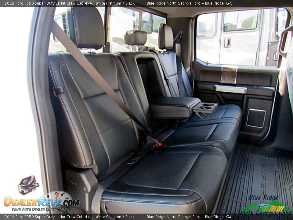 2019 Ford F350 Super Duty Lariat Crew Cab 4x4 White Platinum / Black Photo #13