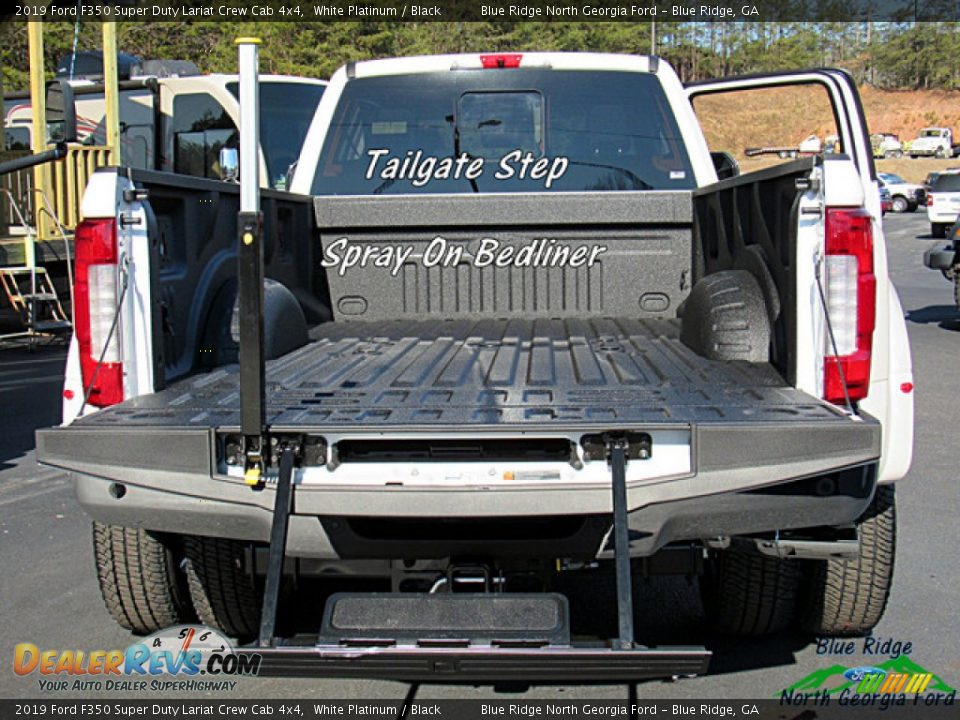 2019 Ford F350 Super Duty Lariat Crew Cab 4x4 White Platinum / Black Photo #14