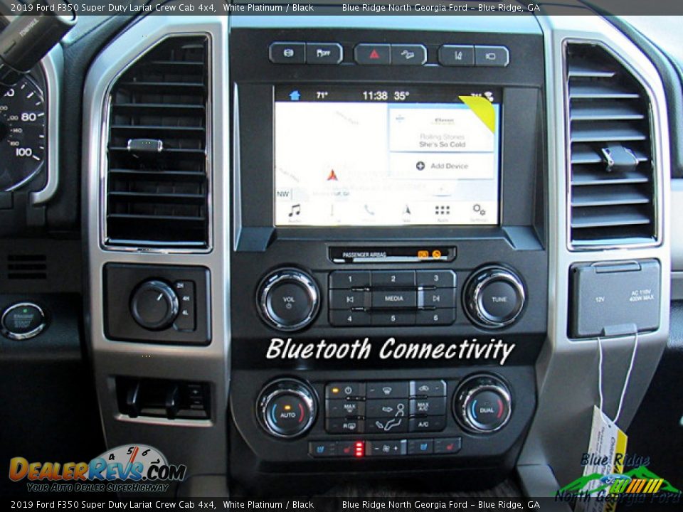 2019 Ford F350 Super Duty Lariat Crew Cab 4x4 White Platinum / Black Photo #16