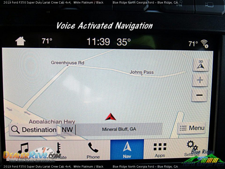 2019 Ford F350 Super Duty Lariat Crew Cab 4x4 White Platinum / Black Photo #18