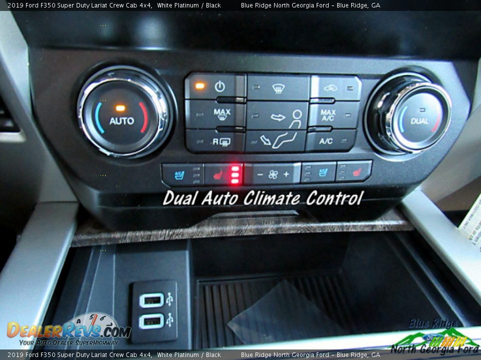 2019 Ford F350 Super Duty Lariat Crew Cab 4x4 White Platinum / Black Photo #23