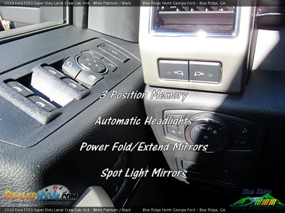 2019 Ford F350 Super Duty Lariat Crew Cab 4x4 White Platinum / Black Photo #25