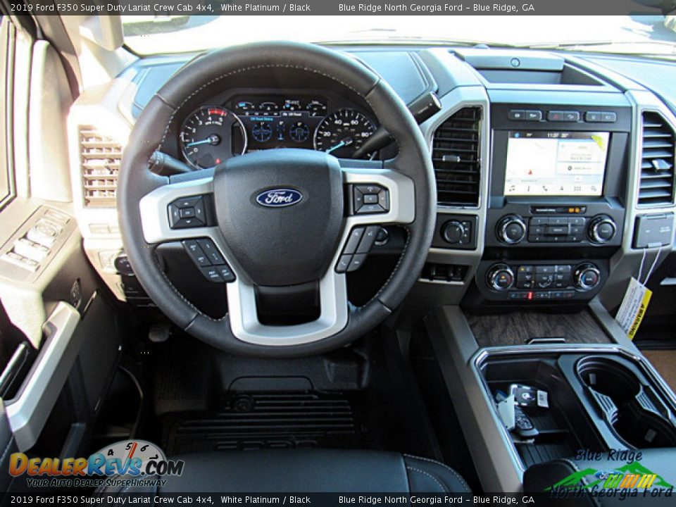 2019 Ford F350 Super Duty Lariat Crew Cab 4x4 White Platinum / Black Photo #29