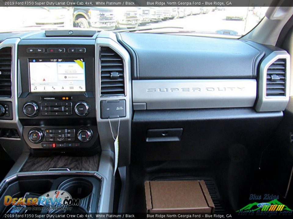 2019 Ford F350 Super Duty Lariat Crew Cab 4x4 White Platinum / Black Photo #31